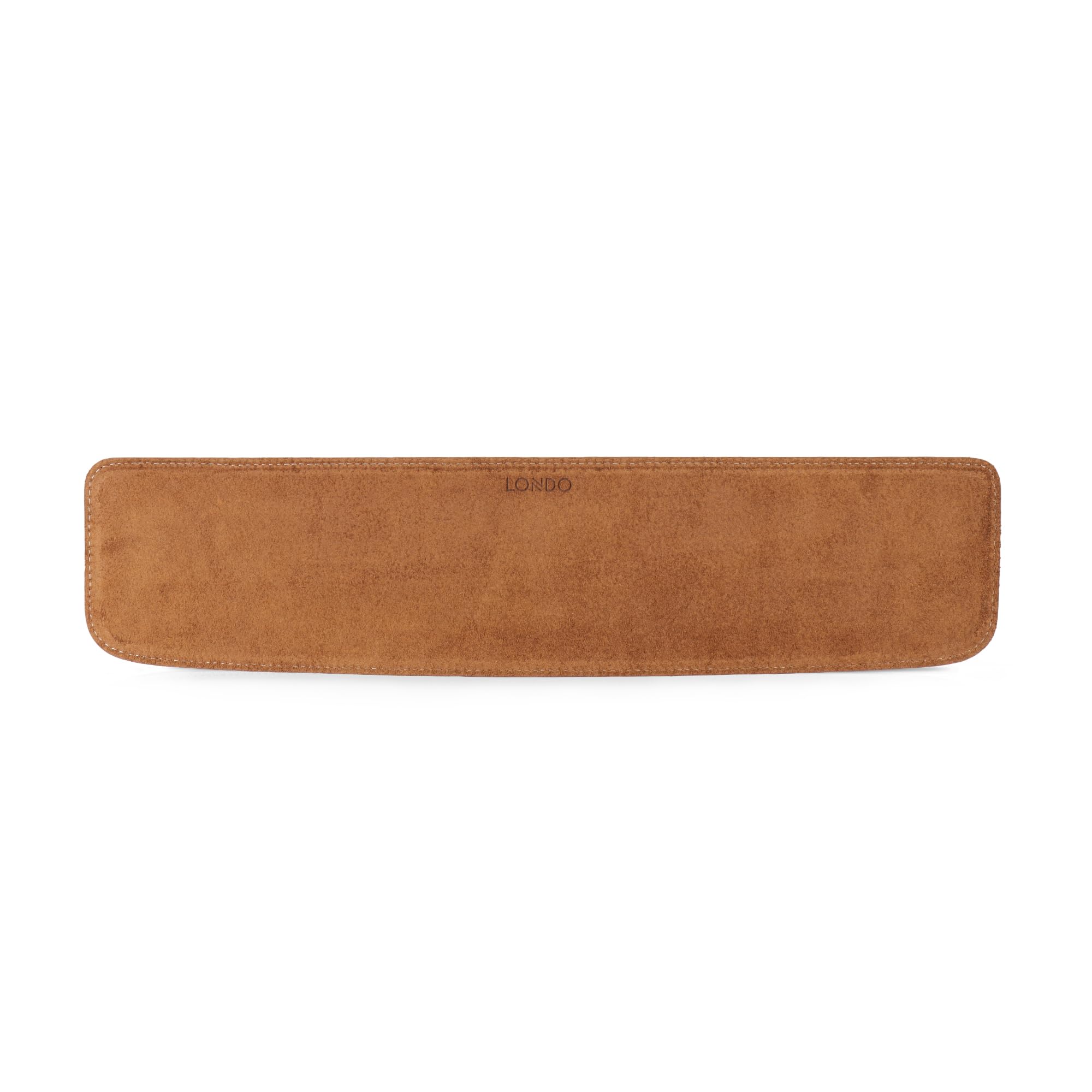 Londo - Podkładka pod Klawiaturę z Prawdziwej Skóry, Ergonomiczne Wsparcie Premium - Brązowy, Large, Podkładka pod klawiaturę