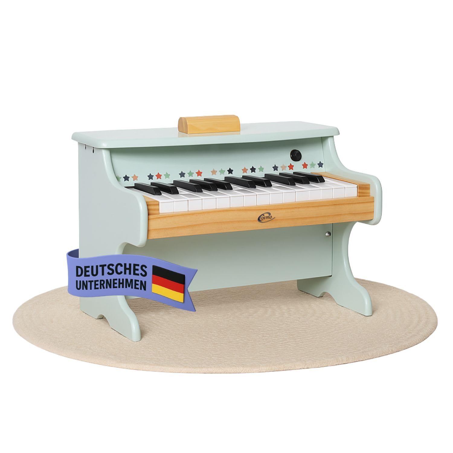 Coemo Kinder-Klavier, 42x25x29 cm, 25 Tasten Piano für Kinder, Mädchen | Musik Lerninstrument Spielzeug, Motorikspielzeug, Holzklavier für Kleinkinder, Jungen Klavier, Zwei Varianten, saubere Töne
