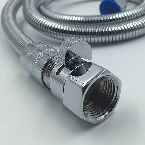 Miniatura 9 de Kabter Válvula de cierre de ducha G12 pulgadas de latón con palanca de manija, regulador de flujo de flujo de agua, níquel cepillado