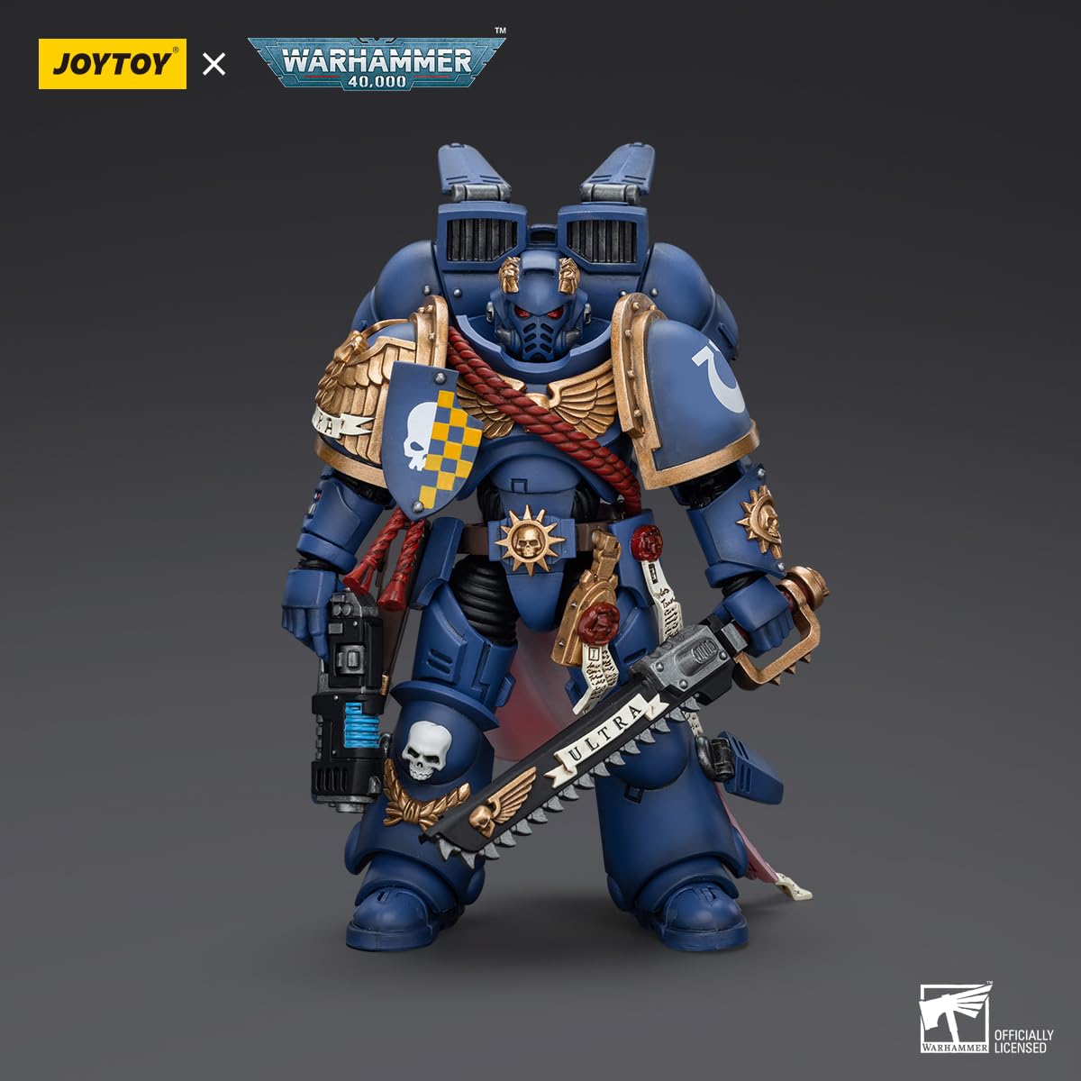 TOYVERSE JOYTOY 1/18 Warhammer 40,000 Action Figure, Ultramarines Captain with Jump Pack, Movable Joints Character Model - Image 3