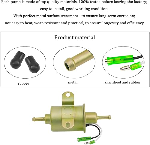 Miniatura 3 de E11005 Bomba de combustible eléctrica para Polaris Ranger 400 500 1999-2012 UTV 2X4 4X4 6X6 HO CARB ISRAEL 4011545 4011492 4010658 4170020 Ranger