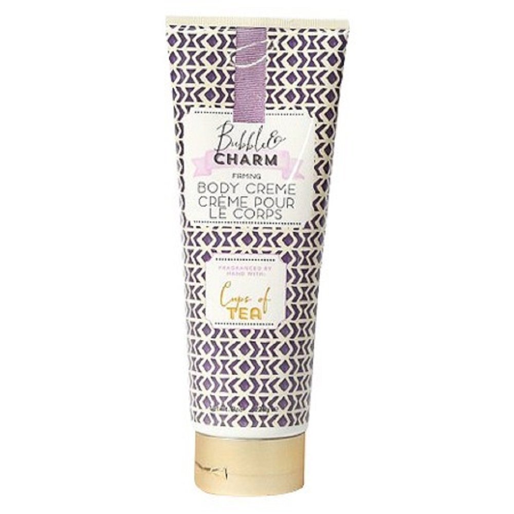 Bubble and Charm Firming Body Creme fragranced by hand with Cups of Tea