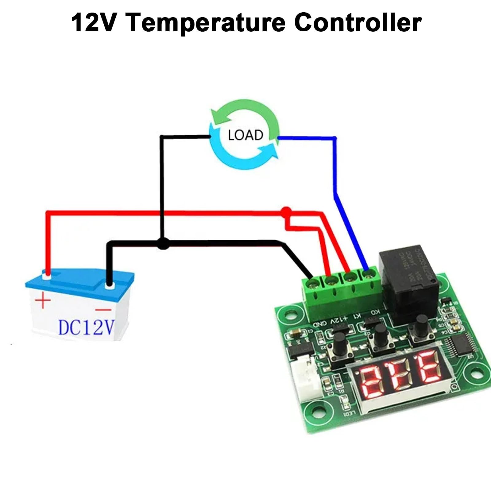 Binghe W3230 Temperaturregler – 110–220 V, 2 Stück, NTC 10K Sensor, Regelbereich -50 Bis 120 °C, 20 A Relais, Für Heizung/Kühlung