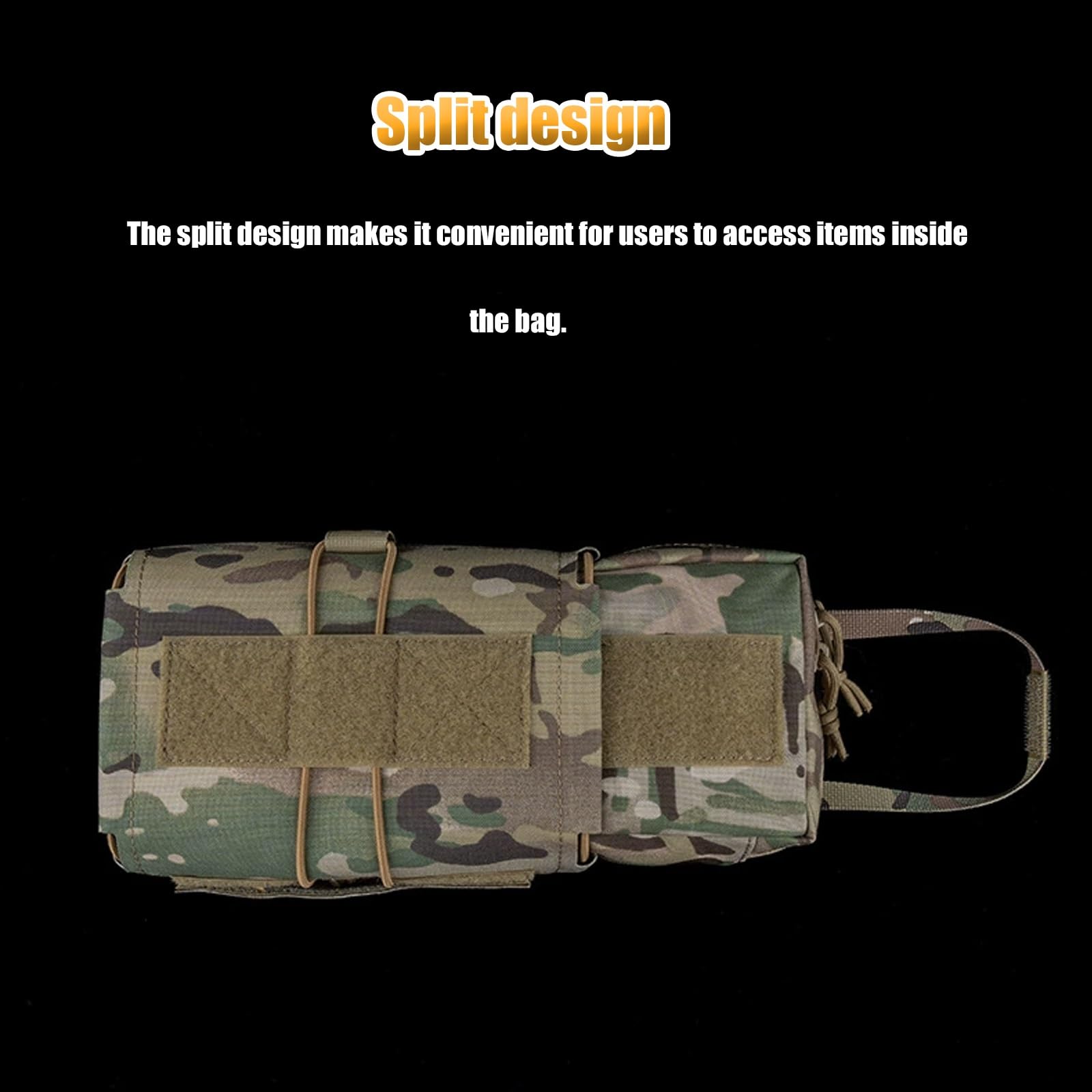 Bolsa Médica Táctica, Resistente Al Agua, Kit de Primeros Auxilios para Traumatismos, para Cinturón de Servicio Paramédicos y Supervivencia Caza y Camping
