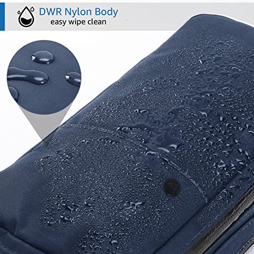 Image of Purevave Compact Mens Toiletry Travel Bag Hanging, Mens Dopp Kit for Travel Waterproof, Wash Pouch Blue