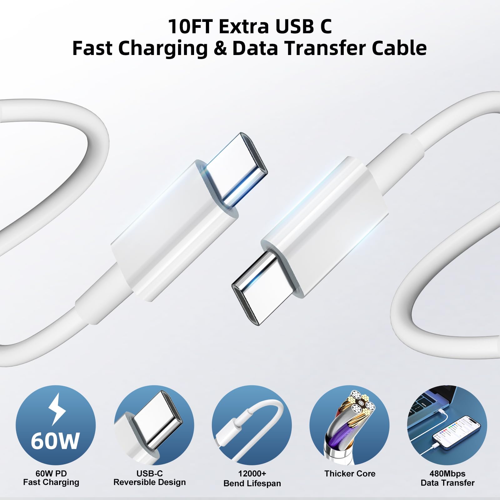 Amazon | For iPad/iPad Pro/iPhone 15 充電器【2個セット＆2本USB-C 
