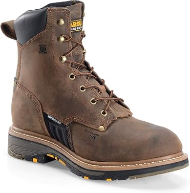 Amazon.com: Carolina para hombre café ca1559 punta de acero 8\