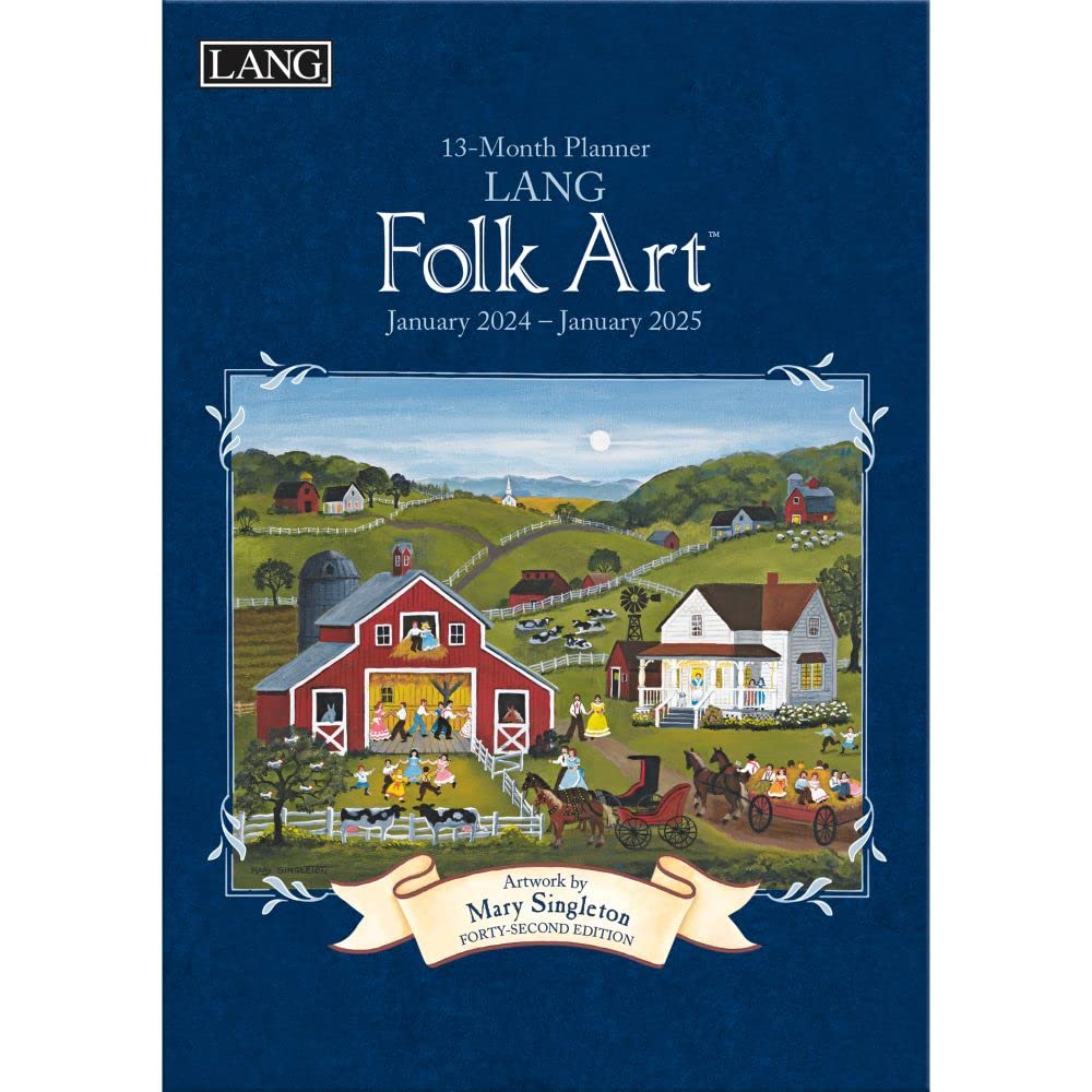 LANG Lang Folk Art™ 2024 Monthly Planner (24991012099)