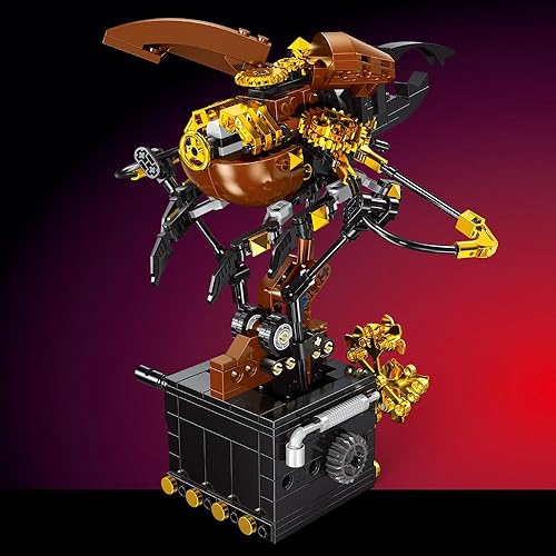 Miniatura 4 de MISINI JD012 - Kit de construcción de escarabajo mecánico, 440 piezas, juego de bloques mecánicos de ciencia y tecnología Punk Bionic, juguetes para