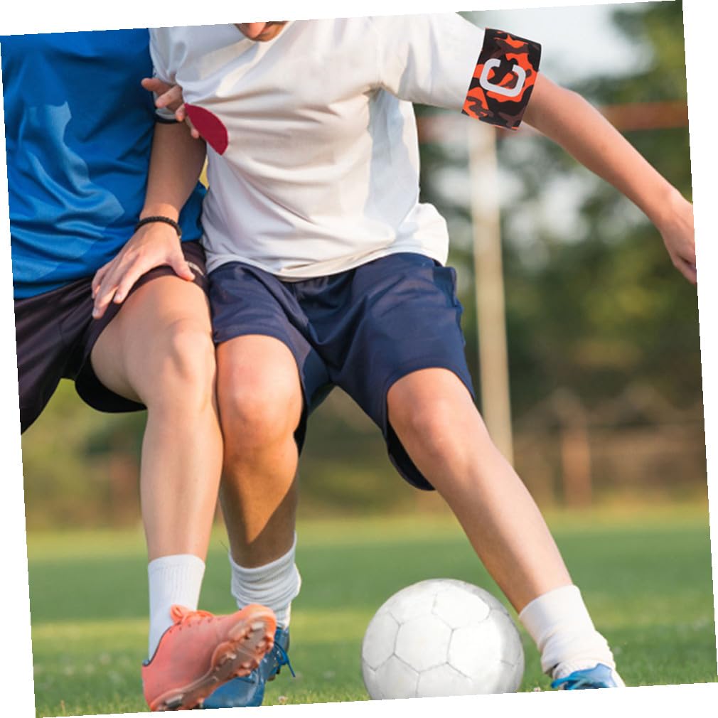 ifundom Cinghia da Braccio del di Calcio Imbottito Protezione Piccolo Elastico Supporto Capitani Fascia da di Calcio Nylon