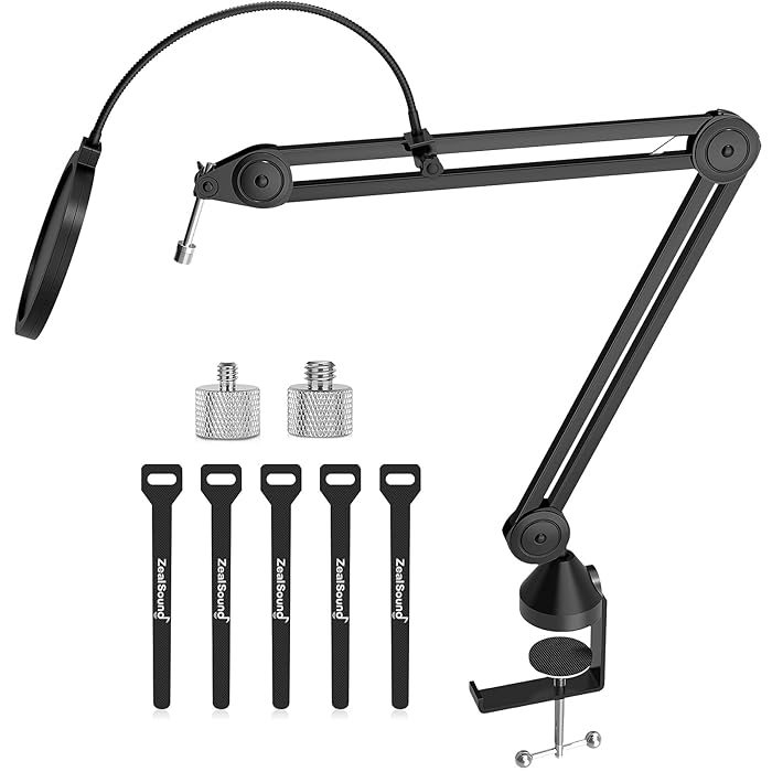 Buy ZealSound Microphone Arm Stand, Heavy Duty Swivel Mic Arm