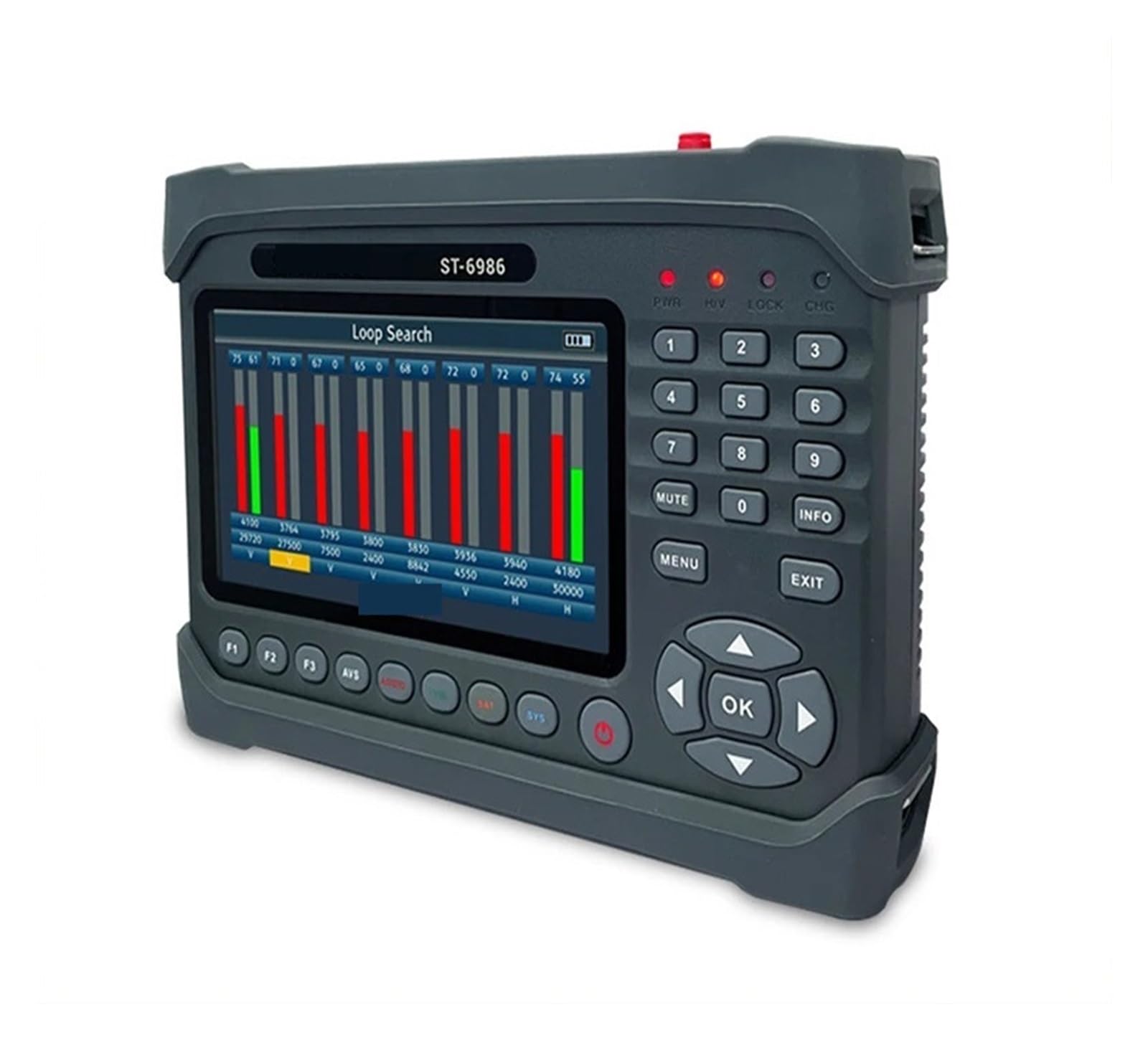Buscador de satélites Digitales ST 6986 Localizador de señal satelital DVB-S2 S DVB T T2 Medidor de señal satelital para Ajustar la Antena parabólica de TV vía satélite