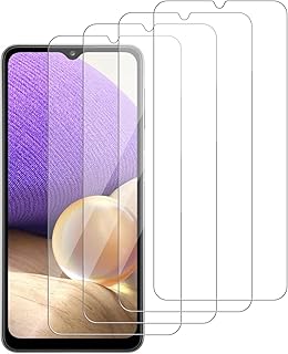 [4 Pack] iCsapr Glass Screen Protector Compatible for Samsung Galaxy A32 5G [Not for A32 4G][9H Hardness]-HD Screen Tempered Glass, Scratch Resistant,Easy Install-[Case Friendly][Bubble Free]2.5D Edge
