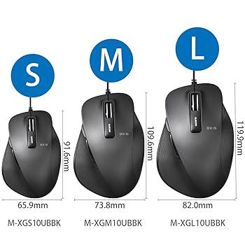 ELECOM - ELECOM：マウス Amazon.com: ELECOM Wired Mouse Blue LED Grip Feeling EX-G