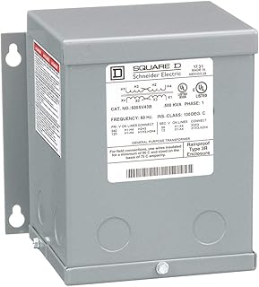 Square D Transformer,120/240VAC,12/24VAC,500VA (500SV43B)