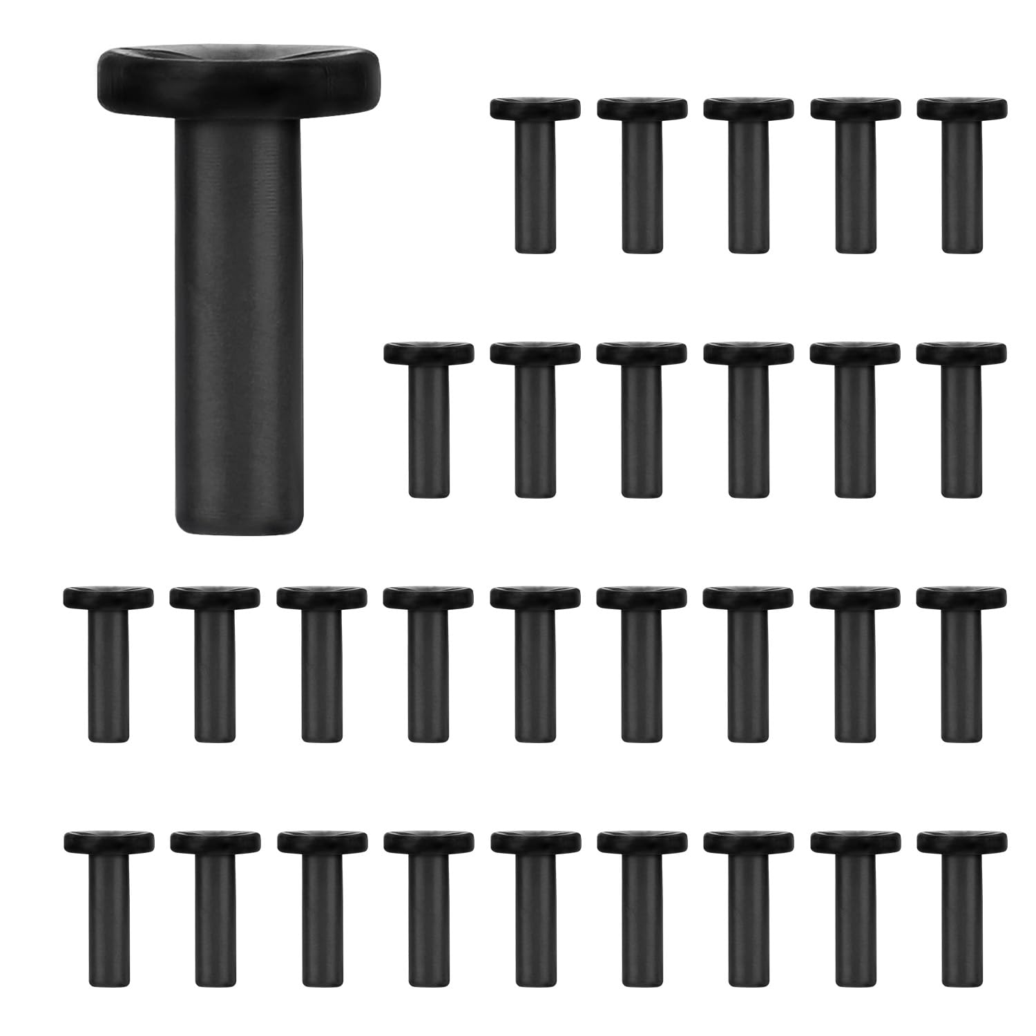30pcs 1/4" Drip Irrigation End Plug Fittings (Black)