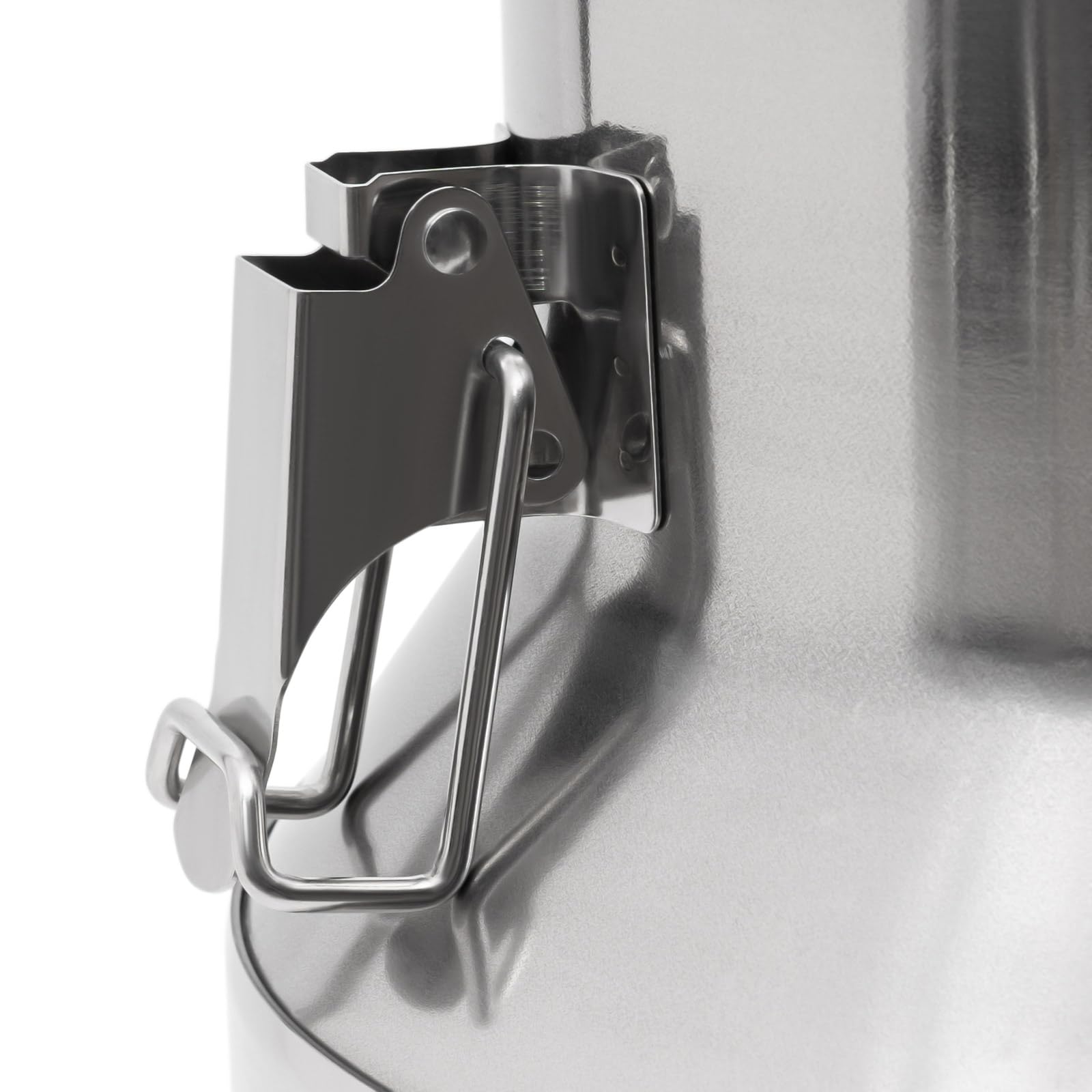 Lechera de acero inoxidable de 10 L, cubo de almacenamiento y transporte de alimentos resistente para granos de vino lácteos, ideal para uso doméstico agrícola y comercial, contenedor duradero y
