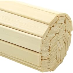 Panel Palilleria Worown 300 tiras de bambú natural de 40 cm de largo, palos de bambú de 10 mm de ancho, tiras de madera extralargas, palos de madera para proyectos de manualidades
