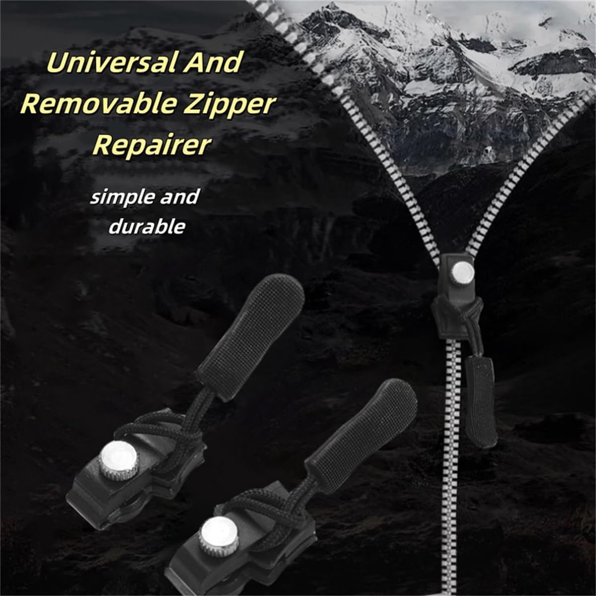 Kit De Réparation Universel Pour Tirettes Et Curseurs Amovibles – 12 Fermetures à Glissière De Rechange En