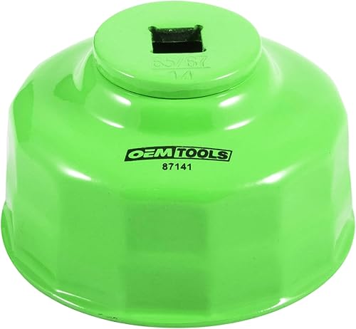 Miniatura 8 de OEMTOOLS 87142 Llave de filtro de aceite de 14 flautas de 2.559 in, removedor de filtro de aceite para automóvil económico, evita el deslizamiento y
