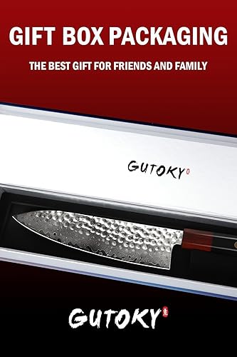 Miniatura 7 de Gutoky Cuchillo para deshuesar de Damasco, cuchillos afilados para carne y pescado, cuchillo de pescado con mango de palisandro