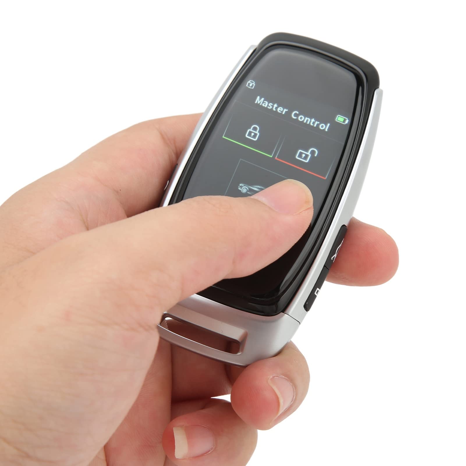CAR Smart LCD Key Touch Screen 5.0 Conexión sin Llave Confortidad y Seguridad para Todos los Propietarios de Automóviles Aleación de Zinc (Plata)