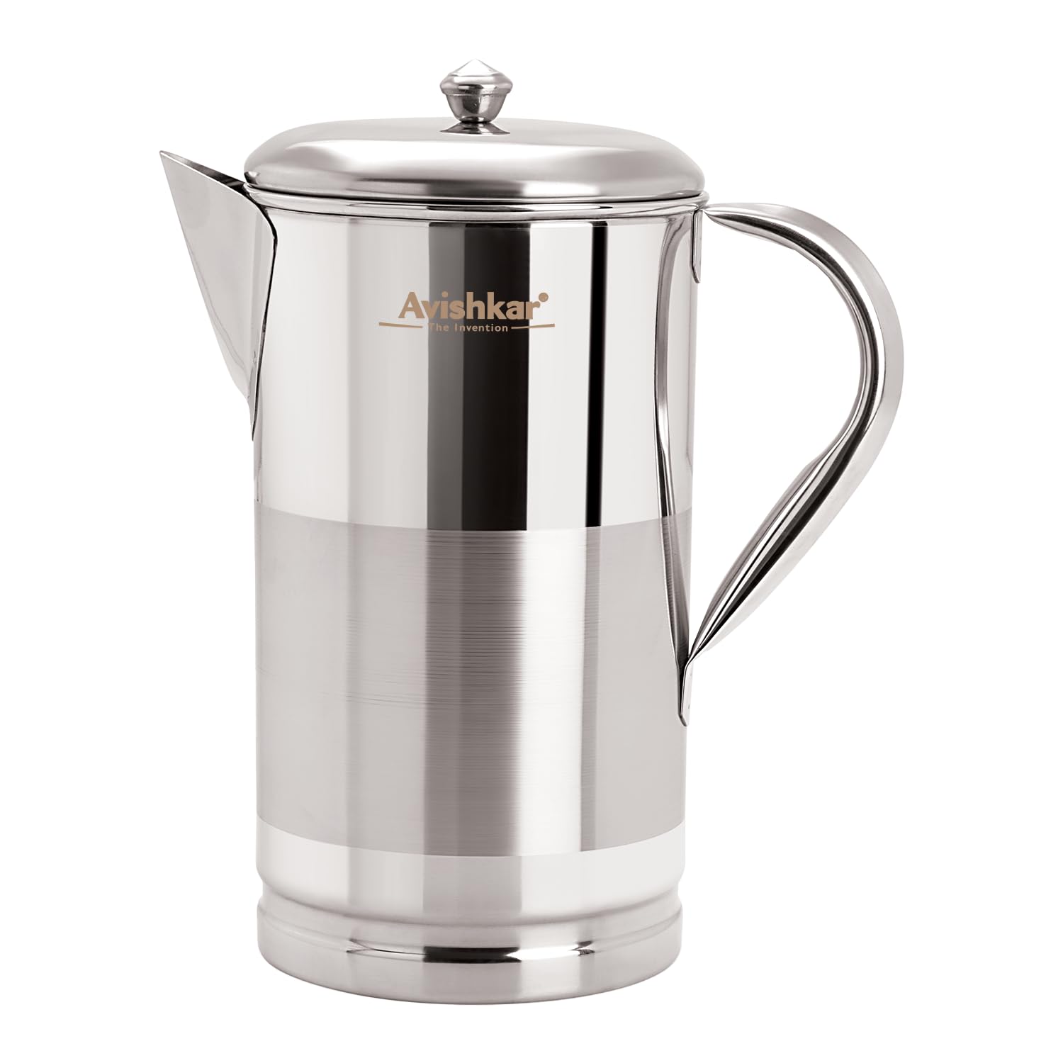 Avishkar 1L Stainless Steel Jug - Leakproof & Durable -1 Avishkar 1L Stainless Steel Jug - Leakproof & Durable -1