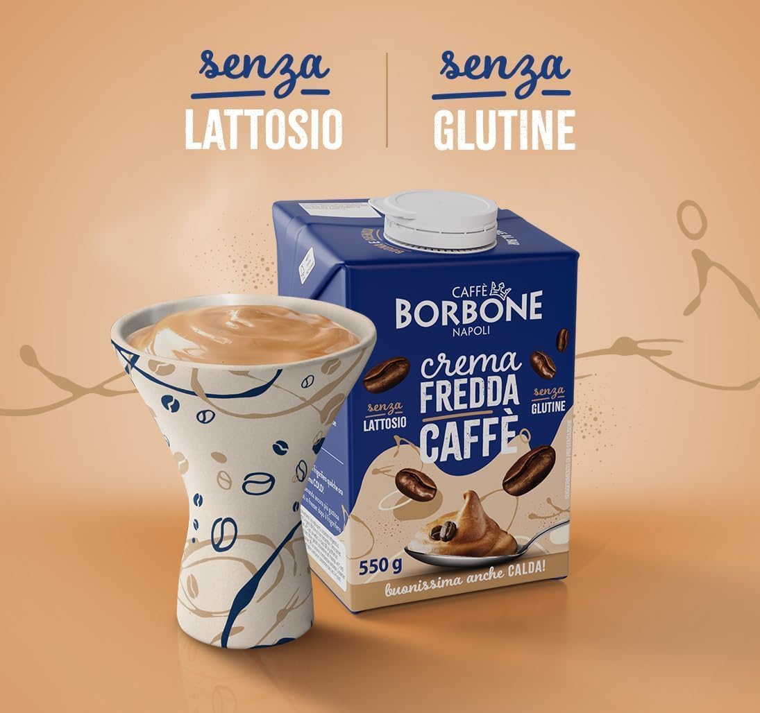 Italian Gourmet Bundle 6x550g Crema Fredda Caffè + Italian Gourmet Polpa – Kalte Kaffeecreme laktosefrei & glutenfrei, trinkfertige Dessertcreme, auch warm genießbar