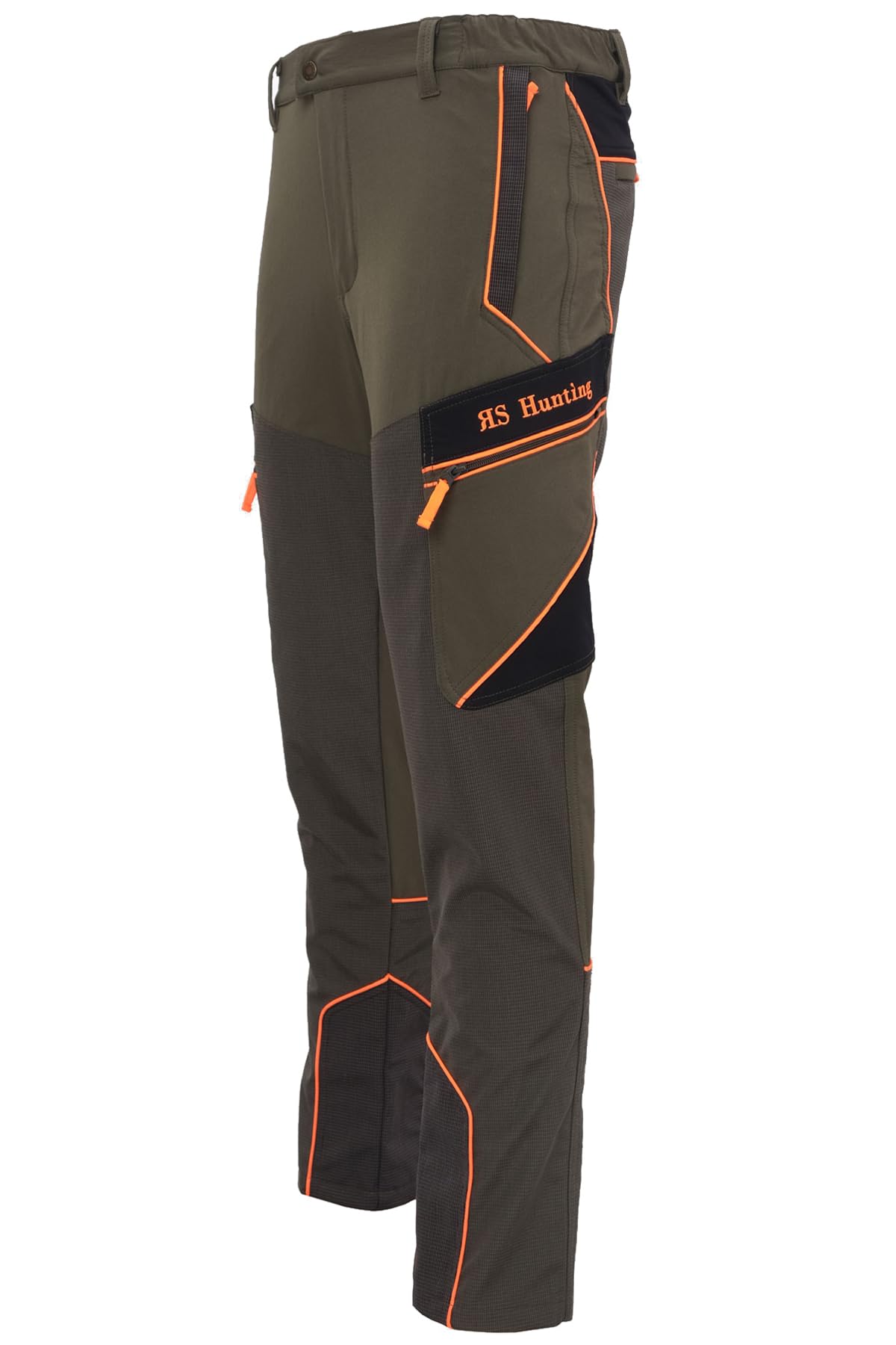 fratelliditalia.org Pantalone in Tessuto Stretch con Profili Alta Visibilit Abbigliamento Caccia Slim Elastico dalla 44 alla 60