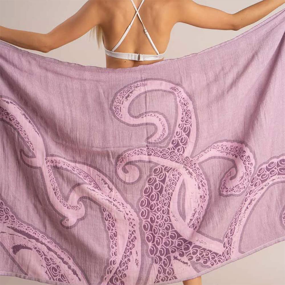 Hencely Beach Towels, 100% Cotton Soft Turkish Large Beach Towel 37 x 68 Inches for SPA, Beach, Pool, Gym and Bathroom (Octava)