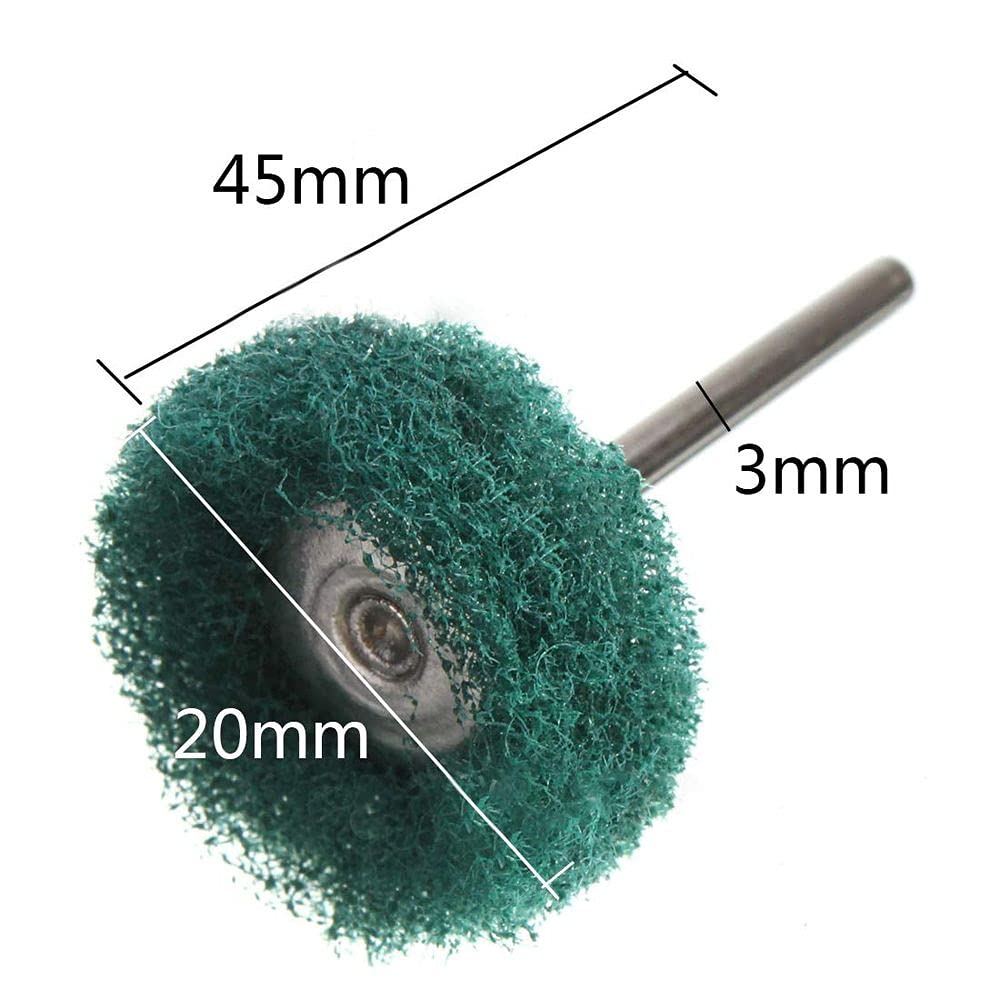 DIY DIYC-13944 Crafts Polishing Wheel Buffing Pad Brush Jewelry Metal Micro-Electronic Accessories Rotary Tools Nylon Polishing Pads Abrasive Wheels & Discs for Dremel (Pack of 6 Pcs, Multi Colour) 1