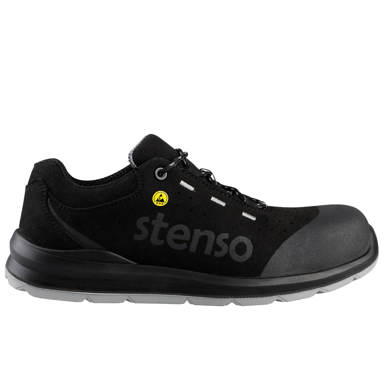 Jett Black Low MF S1PL MF ESD Zapatos De Seguridad para Hombre Mujer - Zapatillas Seguridad Impermeable - Calzado Ligero De Seguridad S1