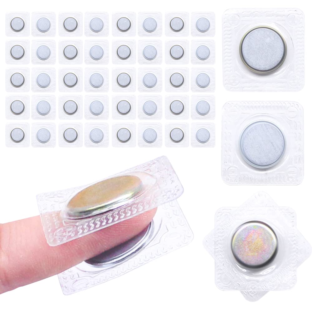 SEMINI Hidden Sew Magnetic Snap Invisible Hidden Sew in PVC Hidden Purse Closure for Fastener Handbag Cloth Clasp DIY Craft Sewing Tools