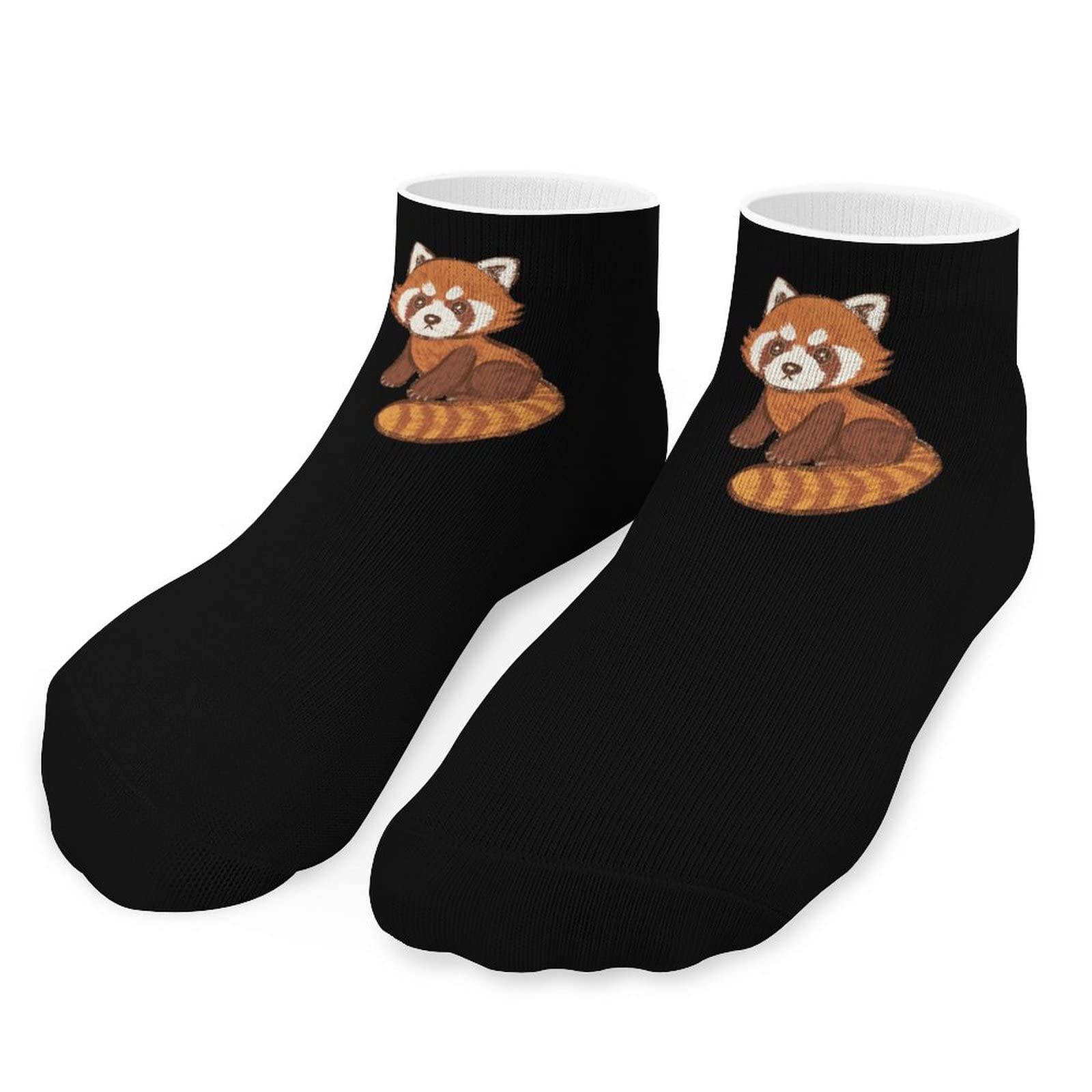 Cartoon Red Panda Ankle Socks Low Cut Non-Slip Socks No Show Sport Tab Socks for Men Women