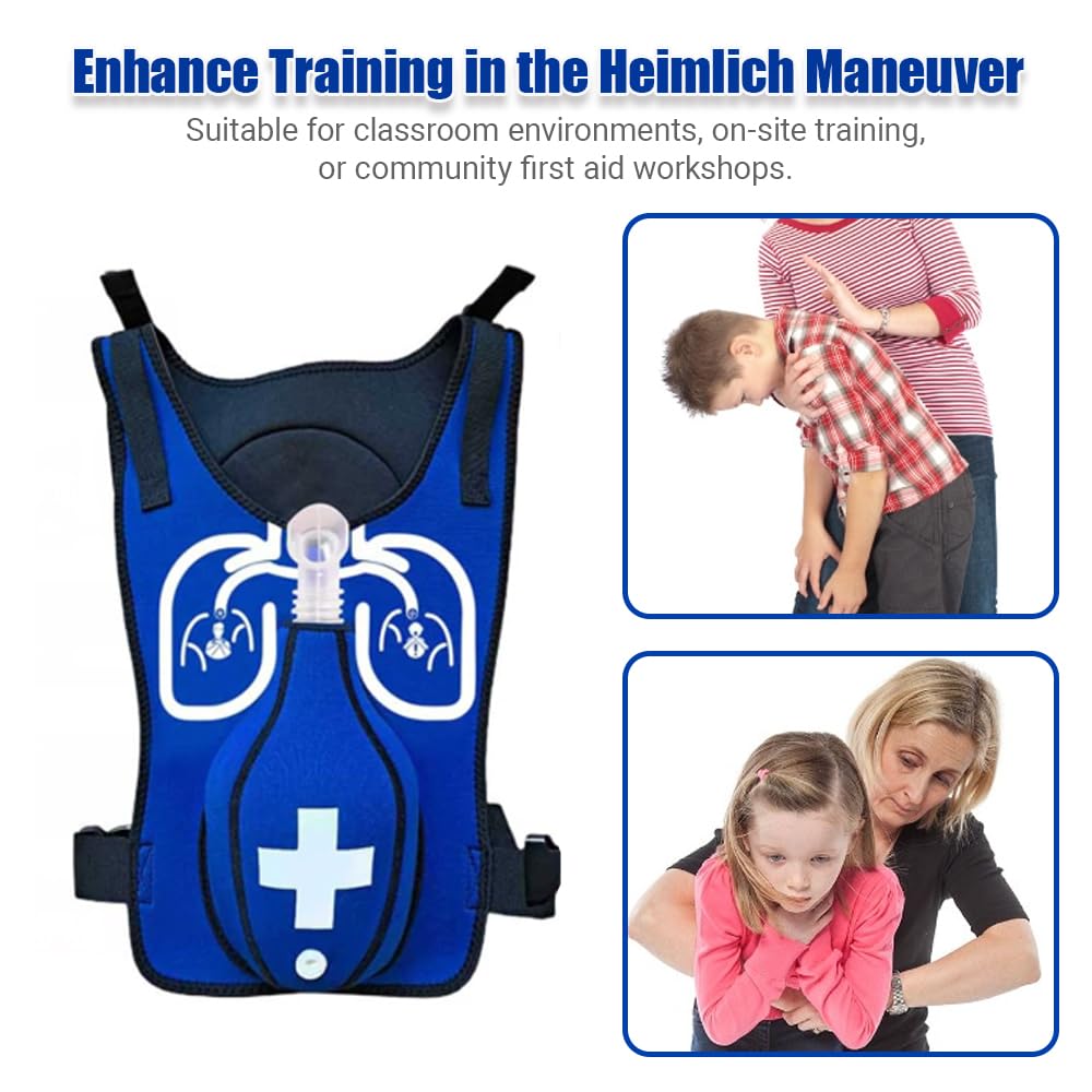 Heimlich - Chaleco de entrenamiento de práctica mejorado, modelo antiasfixia para enseñanza de primeros auxilios, enfermería y accesorios de educación para estudiantes (niños)