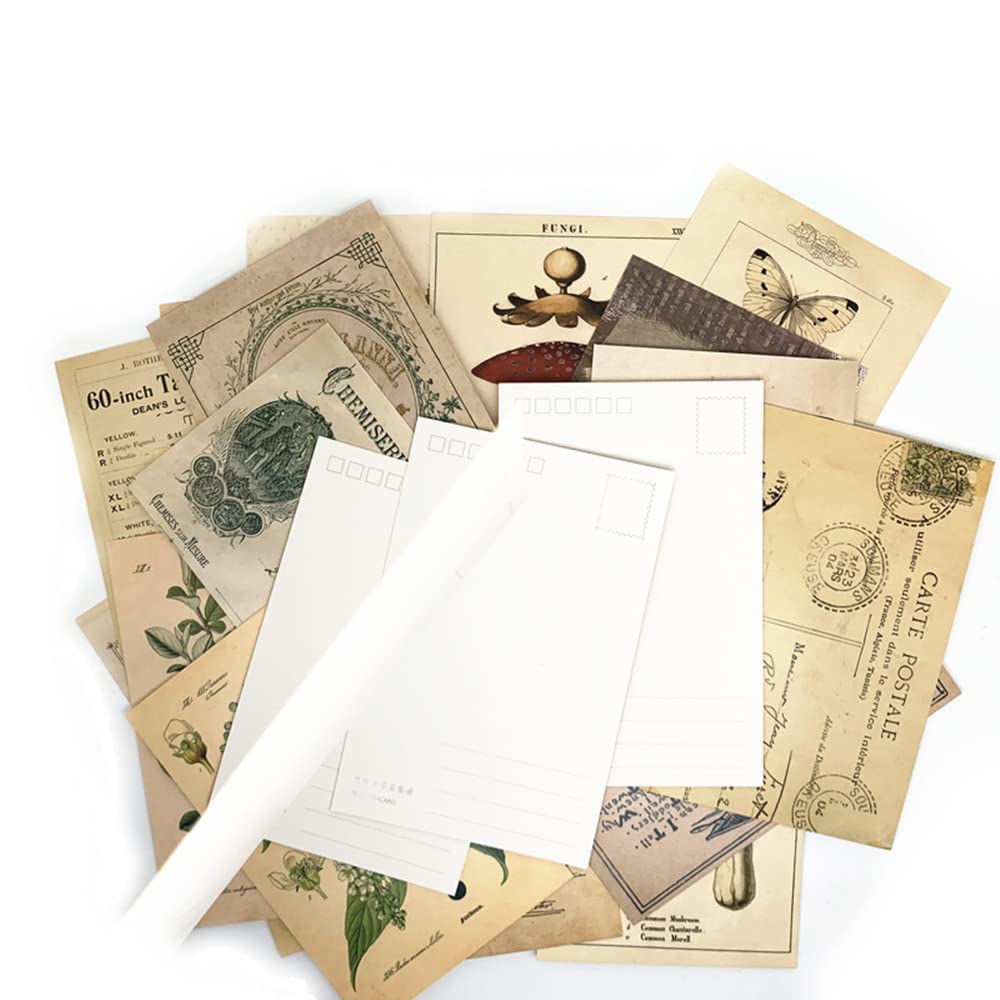 Amazon | Koolemon ビンテージテーマポストカードセット 30枚 DIY