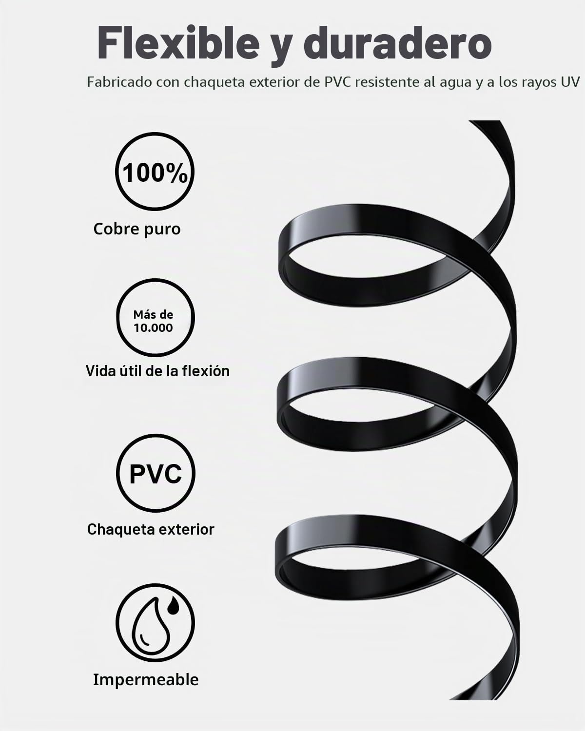 Cat 6 Cable Ethernet 0.5m 6 piezas, 1000Mbps Latiguillo RJ45 Cable de Red Plano Gigabit, Cable Lan 50cm Alta Velocidad para Internet, Exterior, Router, POE, xBox, TV, PC, más rápido que Cat5 (Negro)