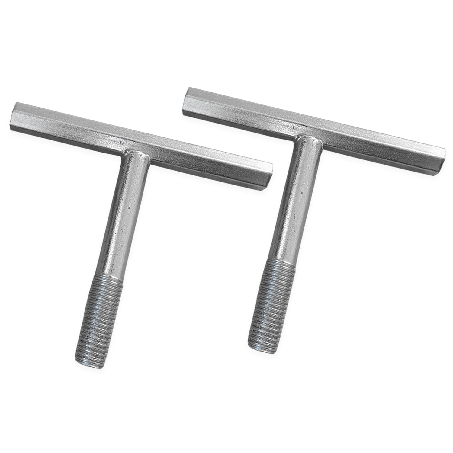 Spudulica Aluminium Manhole Lifting Keys - Set of 2 - ONLY Keys Threaded Replacement/Spare Cover Lid Lifters (TSL-60 (M10 Thread)) Not Generic