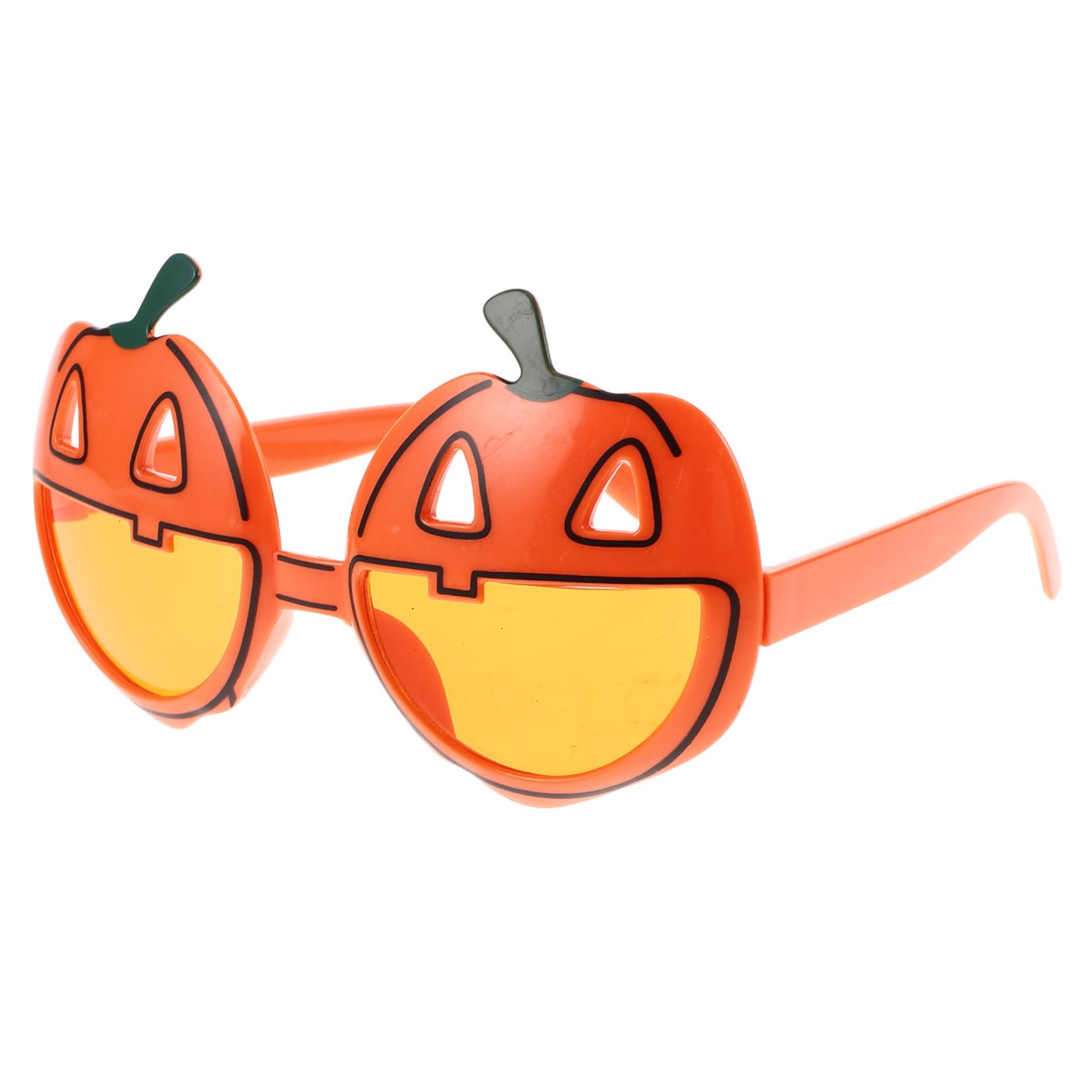 Healeved Halloween Party Glasses Pumpkin Sunglasses Light Halloween Eyeglasses Photo Wear Props LED Halloween Eye Glasses Fake Glasses Halloween Party Favors Orange