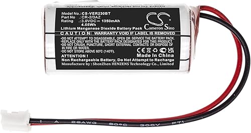 Miniatura 3 de 3.0V CR-2/3AZ Reemplazo de batería para Verisure Roykvarsler Cámara Detector Voz Noche Contro Sirene Voiceq