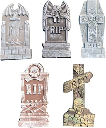 Amazon Bestomz ハロウィーンフォーム墓石墓石rip墓地墓石お化け屋敷の装飾 ランダムスタイル 文房具 オフィス用品 文房具 オフィス用品