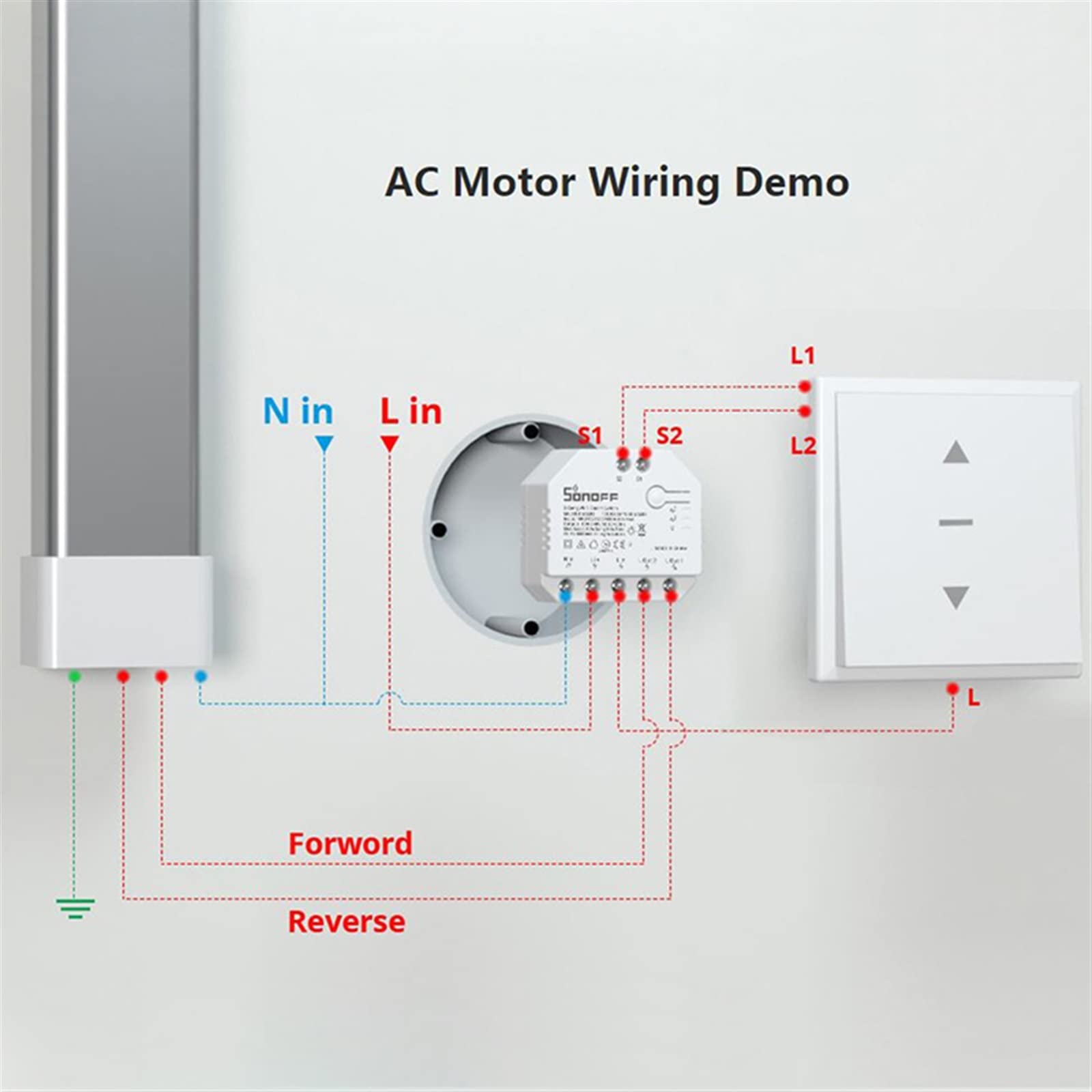 Mini Smart Switch DUALR3/R3 Lite 2-pasmowy podwójny moduł przekaźnikowy Pomiar mocy Inteligentny dom Via Części i części zamienne (kolor: Dualr3 8 szt.)
