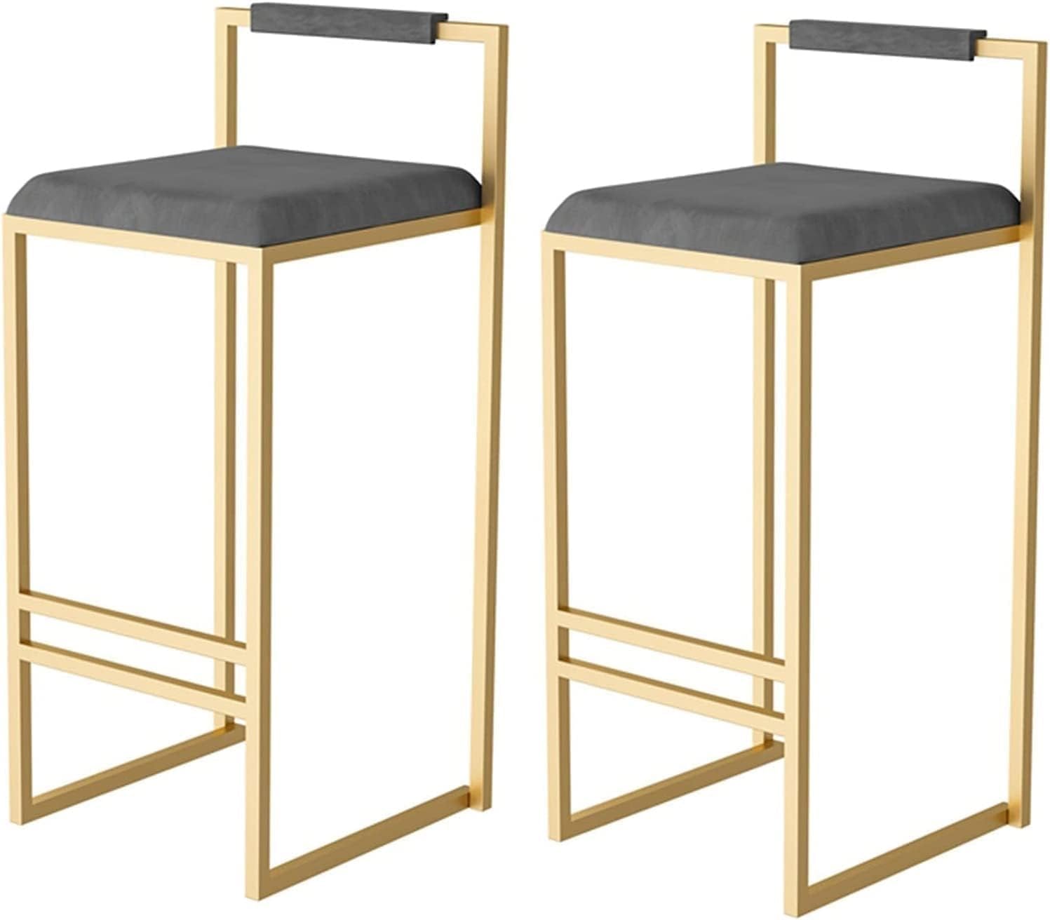 DZYHFCO Modern Bar Stools Set Counter Height Dining Chairs Bar Stools 2