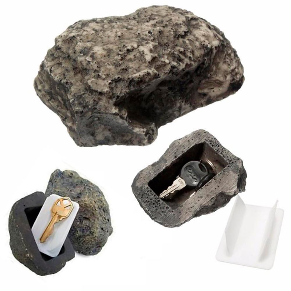 Rock with Hidden Secret Compartment | Stone with Hidden Stash | Mini Portable Camouflaged Safe for Storing Valuables
