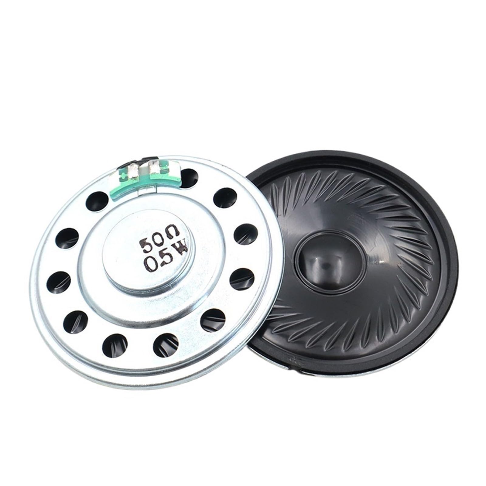 FUYUMIC 10 Pz 50MM 50R Altoparlante Magnetico da 0,5 Watt Diametro 5CM 50 Ohm 0,5W Altezza 8MM 50 * 8MM