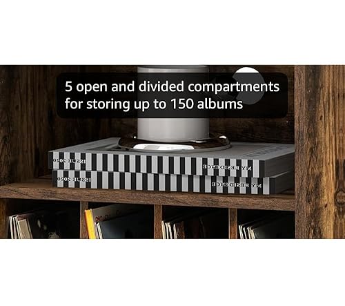 COSTWAY Draaitafel standaard met laadstation, draaitafel met vinyl
