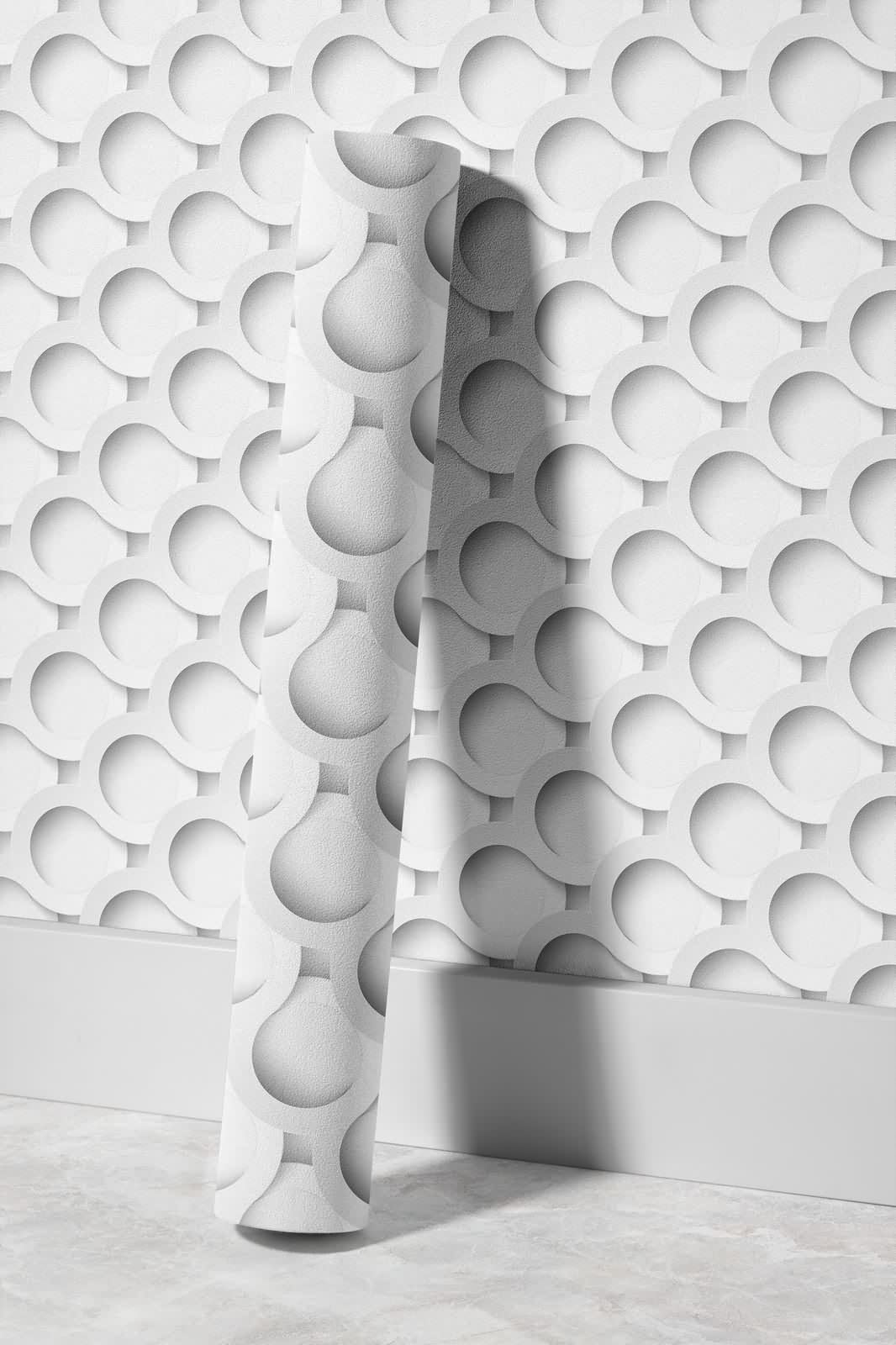 Wandpaneel Tapeten Geometrisch Küche Regal 45x1200cm Dusche