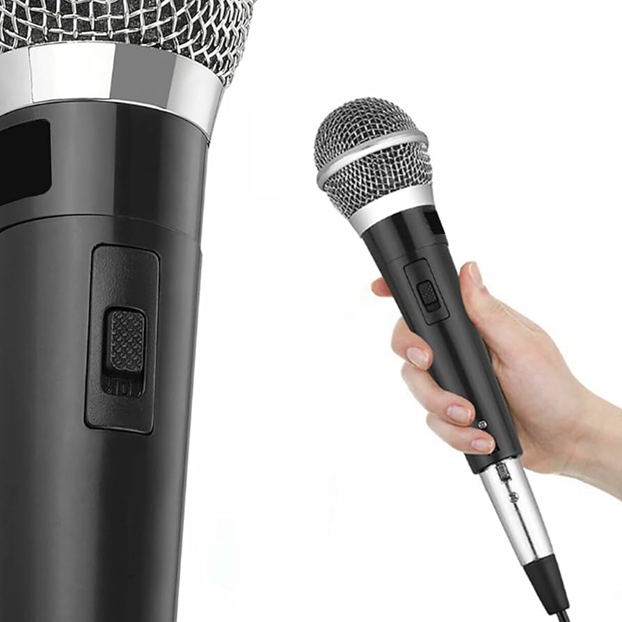 まいくたん 快適持ち運びマイク2本(スイッチ式）PAケース付セット】K.W.S