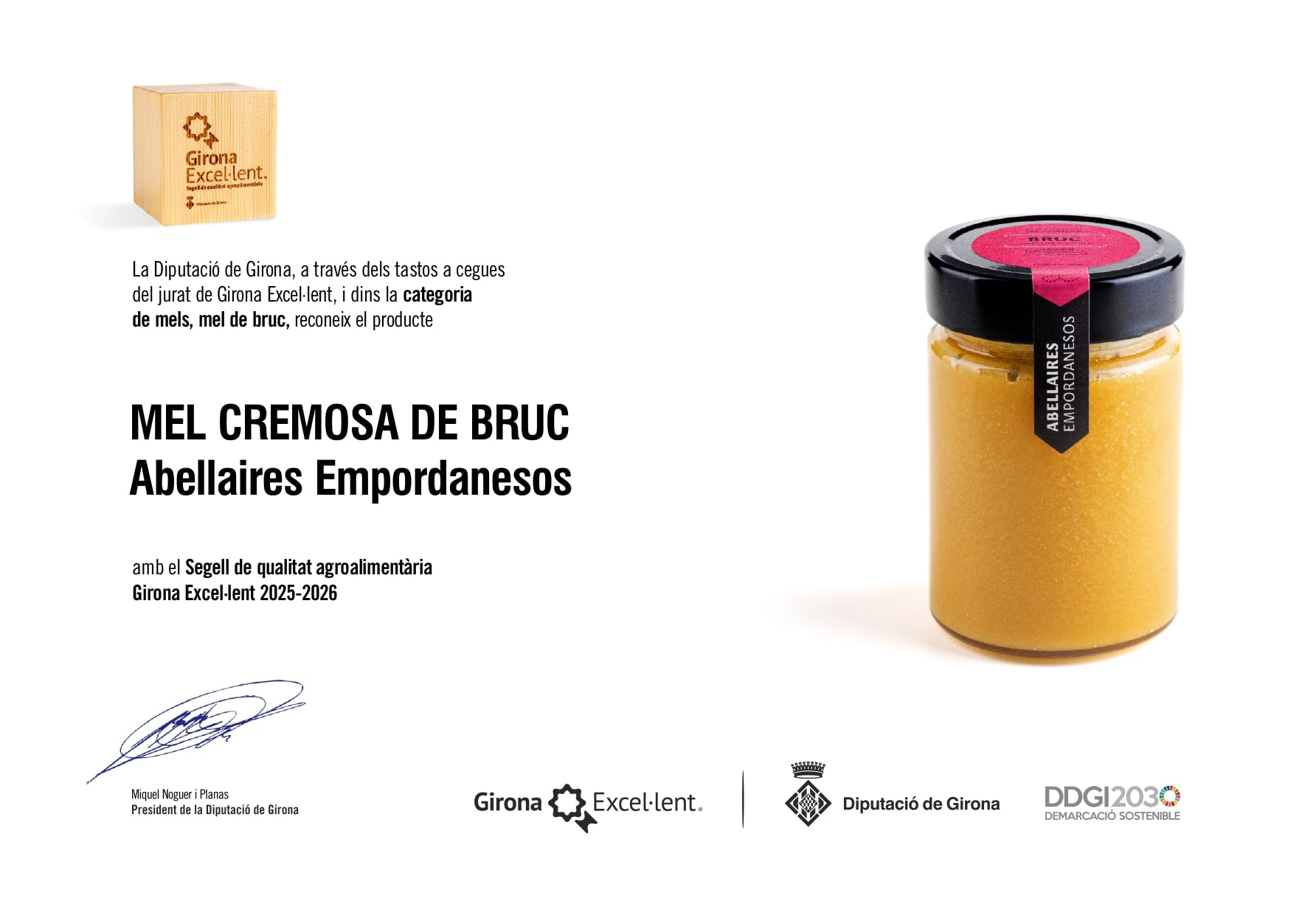 Miel cruda de Brezo Cremosa. Origen Litoral Catalán, España | 100% natural, artesana y sin pasteurizar. Miel directa del apicultor. (Tarro cristal 810 gr.)