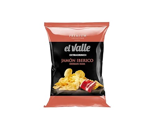 Patatas fritas saborizadas El Valle  Jamón ibérico de la colección Premium 529 onzas paquete de 1